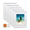 8 X 10 Picture Frame w-Mat/11 X 14 without Mat -White - 5 Units